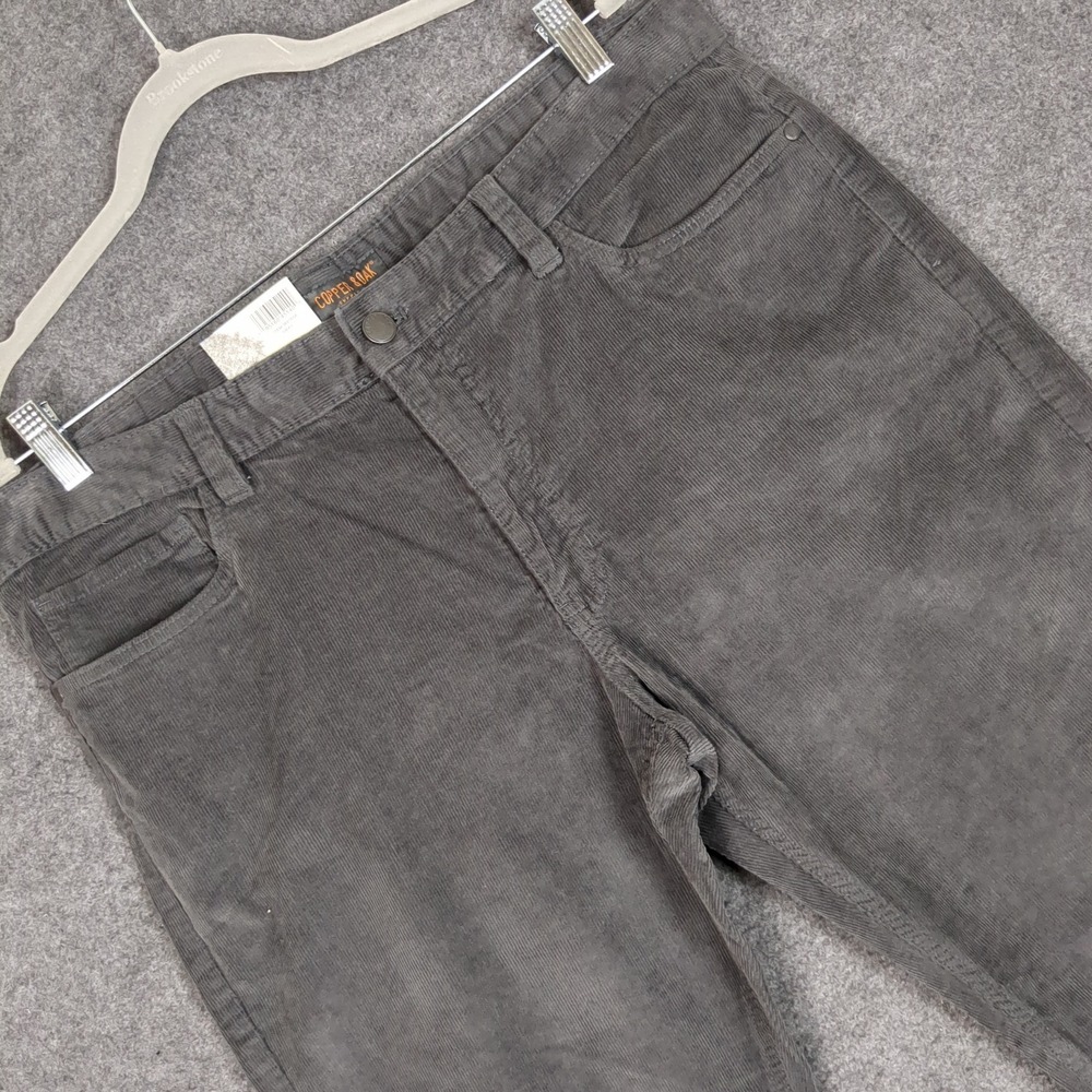 Copper & Oak Supply‎ Co Mens Gray Corduroy Pants 36x29 Stretch 5-Pocket 1897556